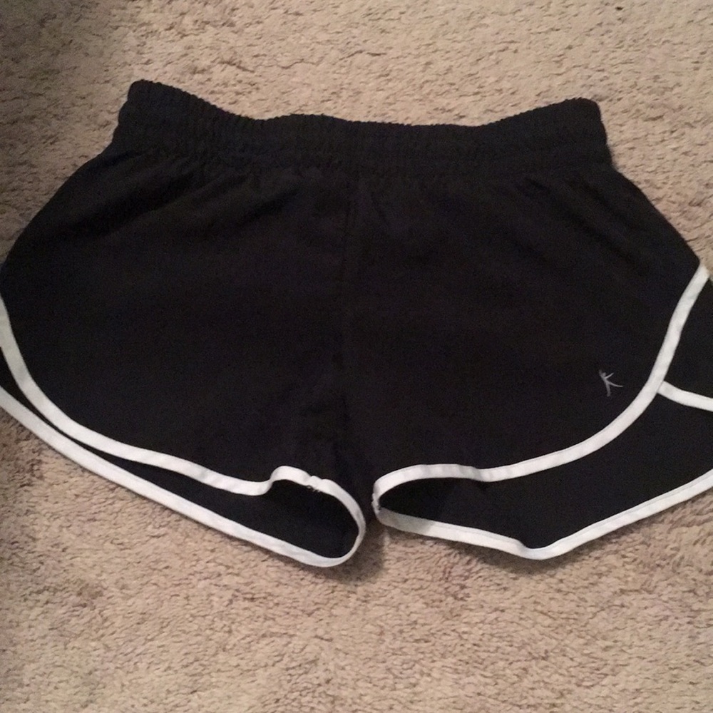 Black athletic shorts